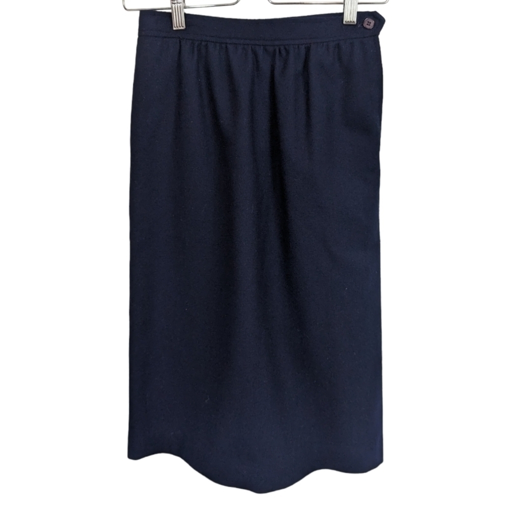 Lord & Taylor Evan Picone Petites Vintage Wool Pencil Skirt Sz 6P